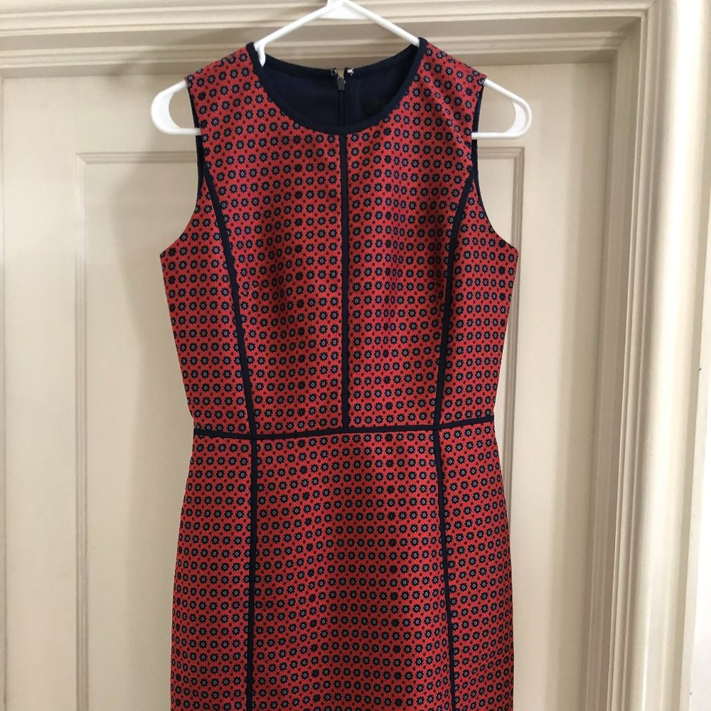 J. Crew Sheath dress in foulard print